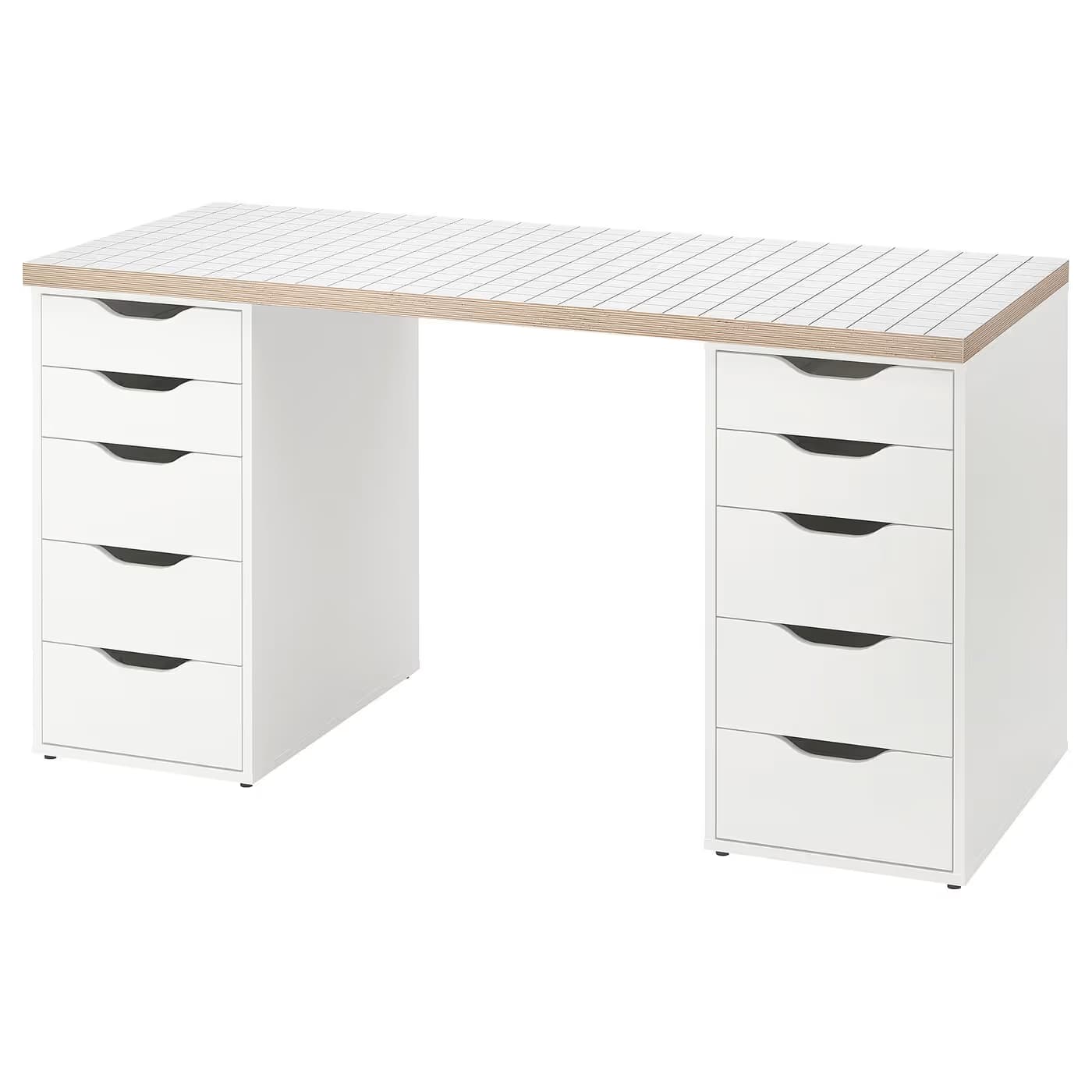 IKEA LAGKAPTEN / ALEX Desk 55 1/8x23 5/8 " main image
