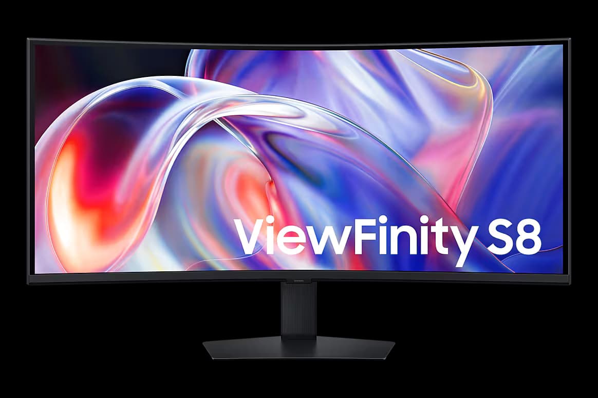 Samsung 40 Inch ViewFinity S8 S85TH 5K2K Curved Monitor image