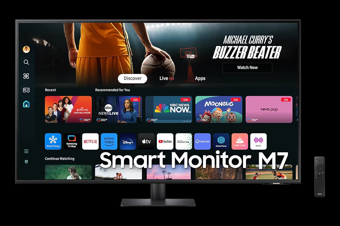 Samsung Smart Monitor 43-Inch M70D 4K UHD Monitor main image