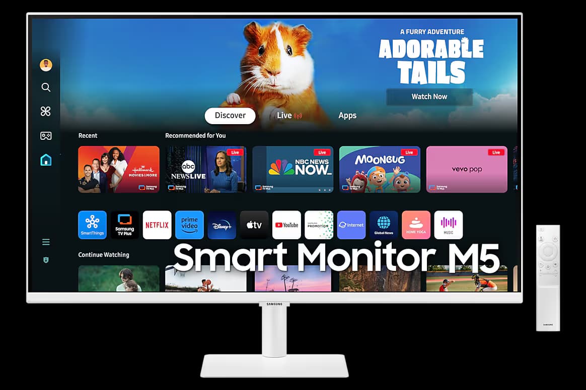 Samsung Smart Monitor M5 | 27 inch M50D in White image