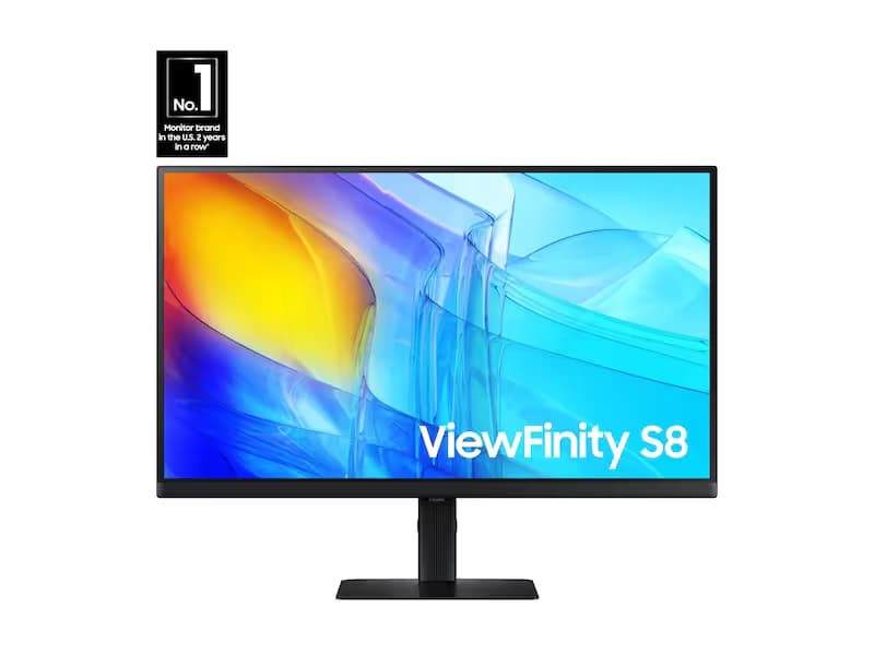 Samsung ViewFinity S8 S80D 27" 4K UHD High Resolution Monitor image