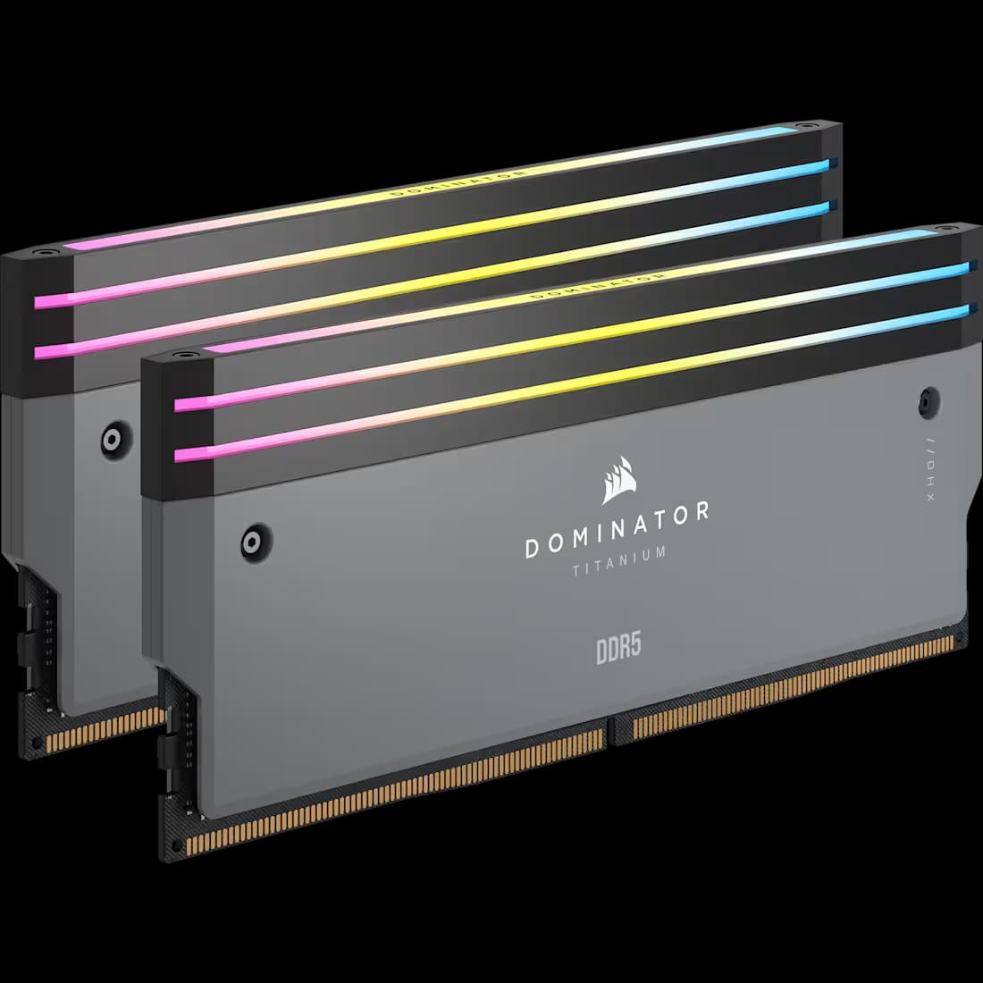 Corsair DOMINATOR TITANIUM RGB 96GB (2x48GB) DDR5 DRAM 6000MT/s CL30 AMD EXPO & Intel XMP Memory Kit — Grey main image