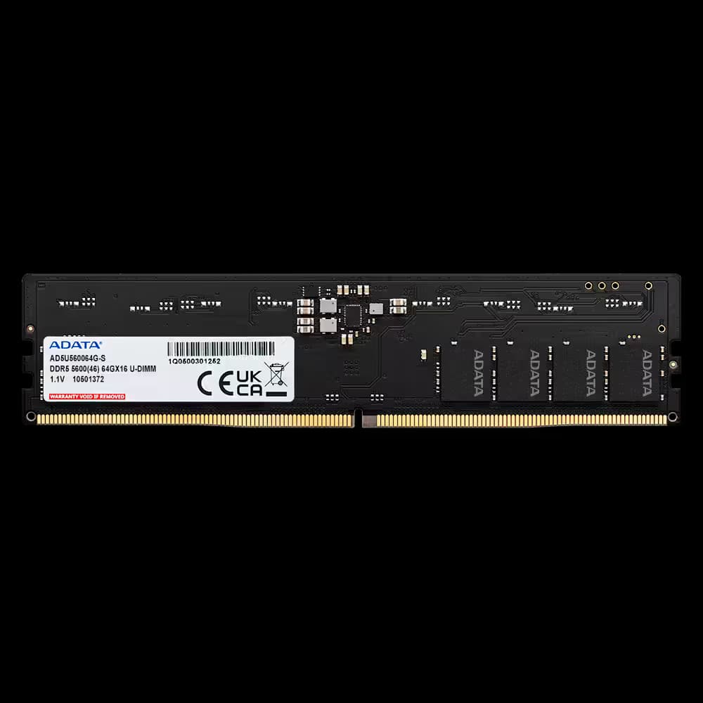 Adata DDR5-5600 U-DIMM 64GB (1x64GB) CL46 Black image