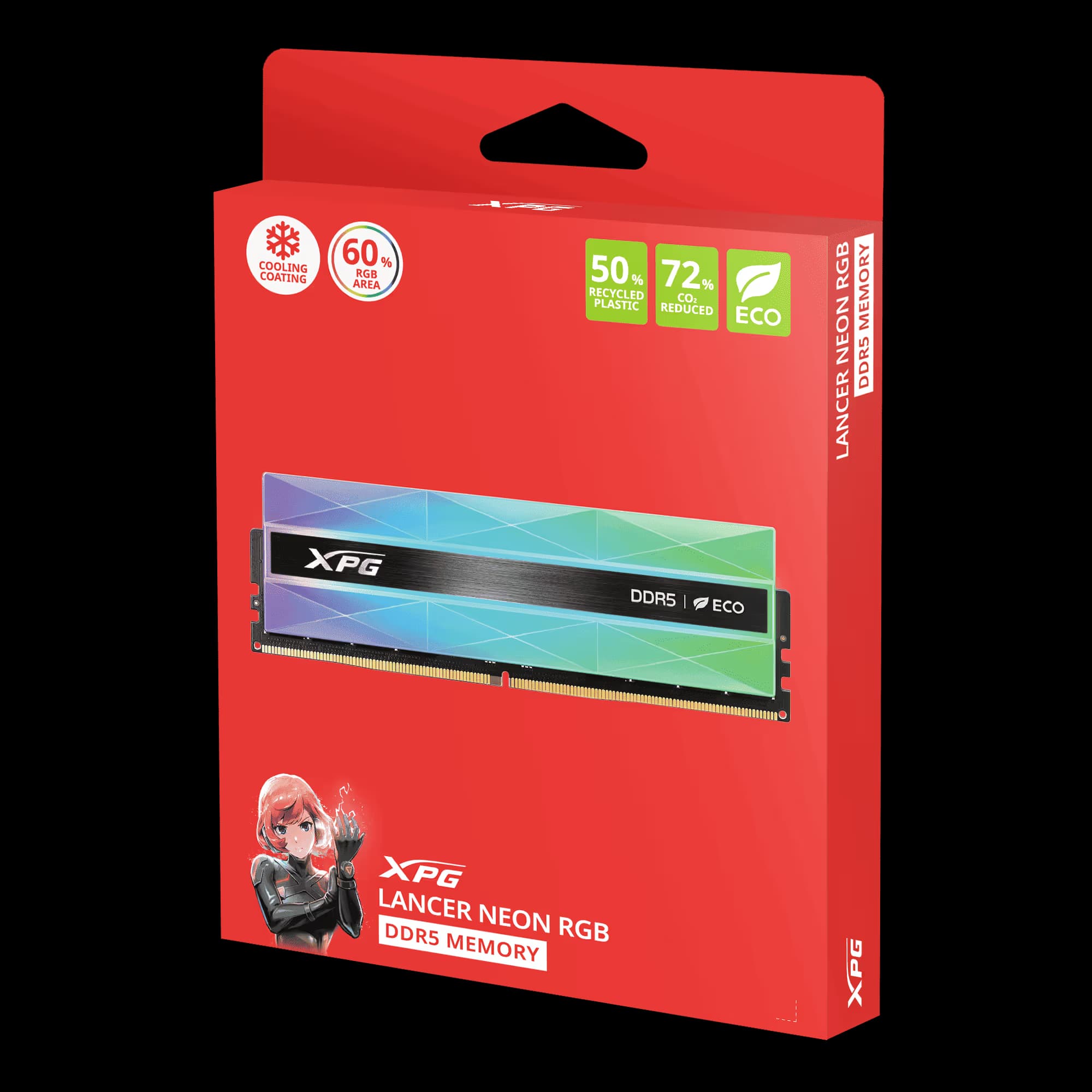 ADATA XPG LANCER NEON RGB DDR5-6400 16 (1x16GB) CL 32 Silver Grey image