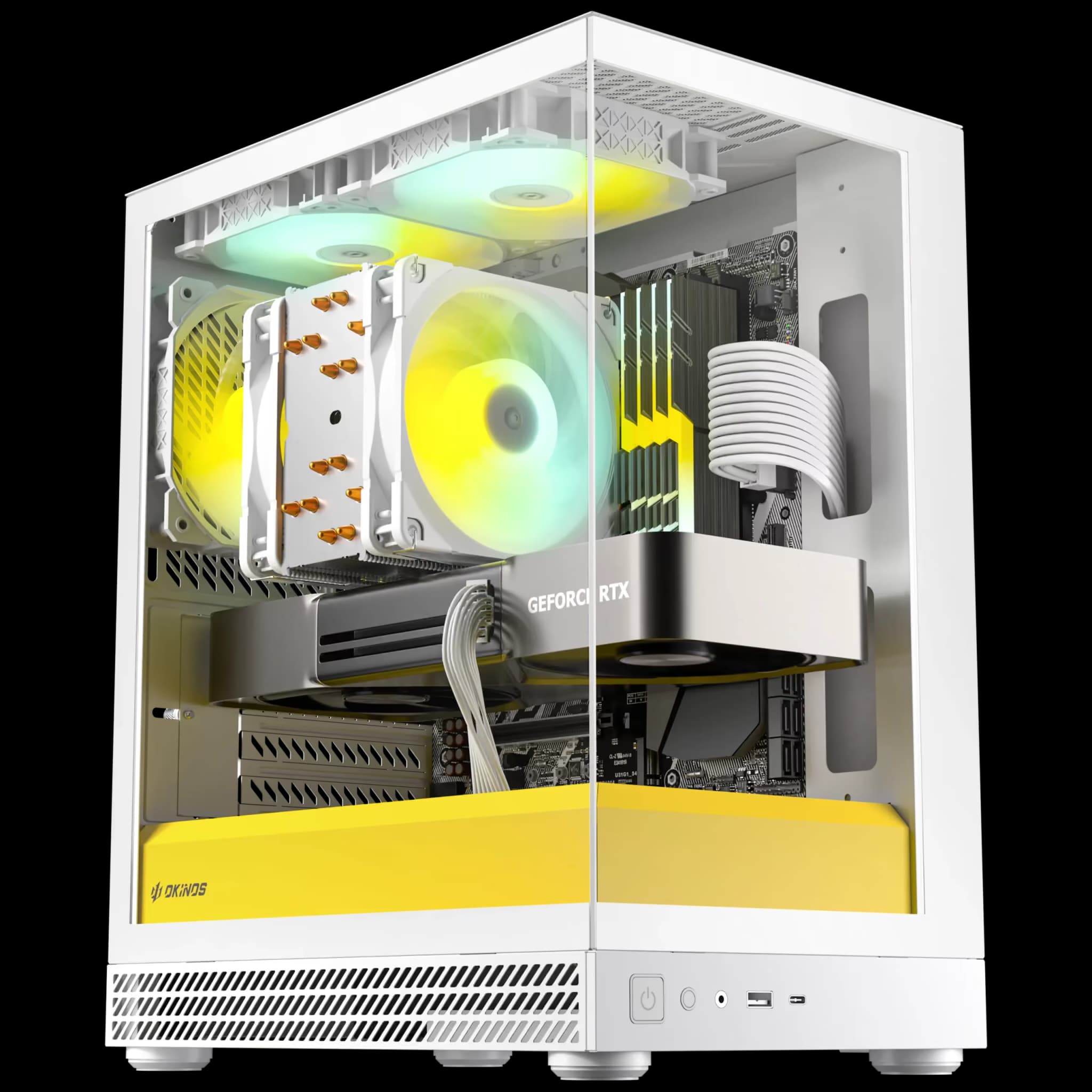 Okinos Aqua UNO Micro ATX Mini Tower Yolk main image