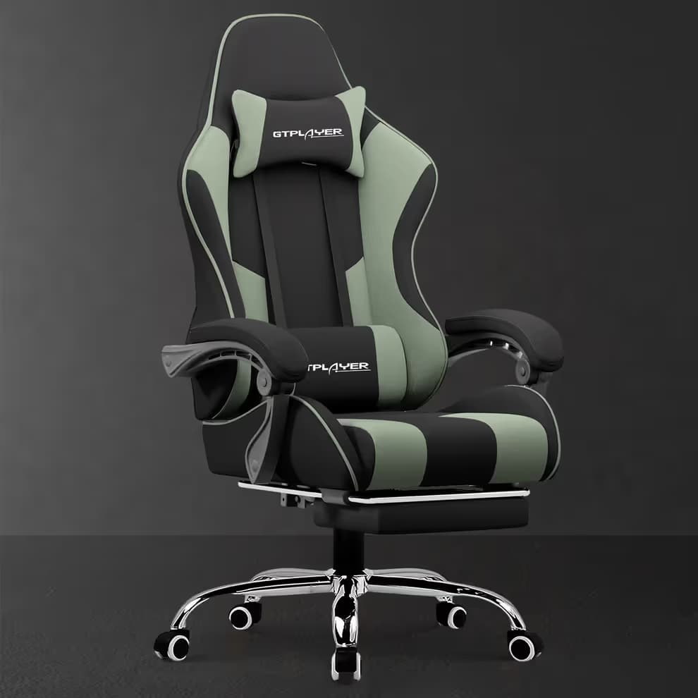 GTPLAYER Footrest Series GT800A Fabric - Green(Tech Fabric) image