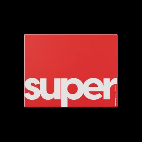 Pulsar Superglide3 Glass Mousepad Type S L Red image