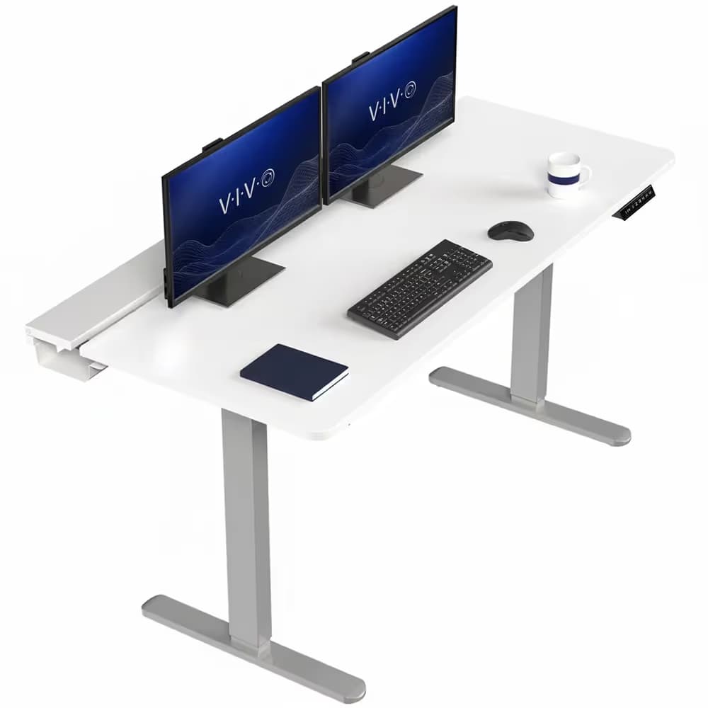 VIVO Electric 71 x 30 Grey Frame With White Top main image