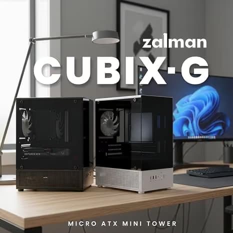 Zalman CUBIX-G Micro-ATX PC Case Black image