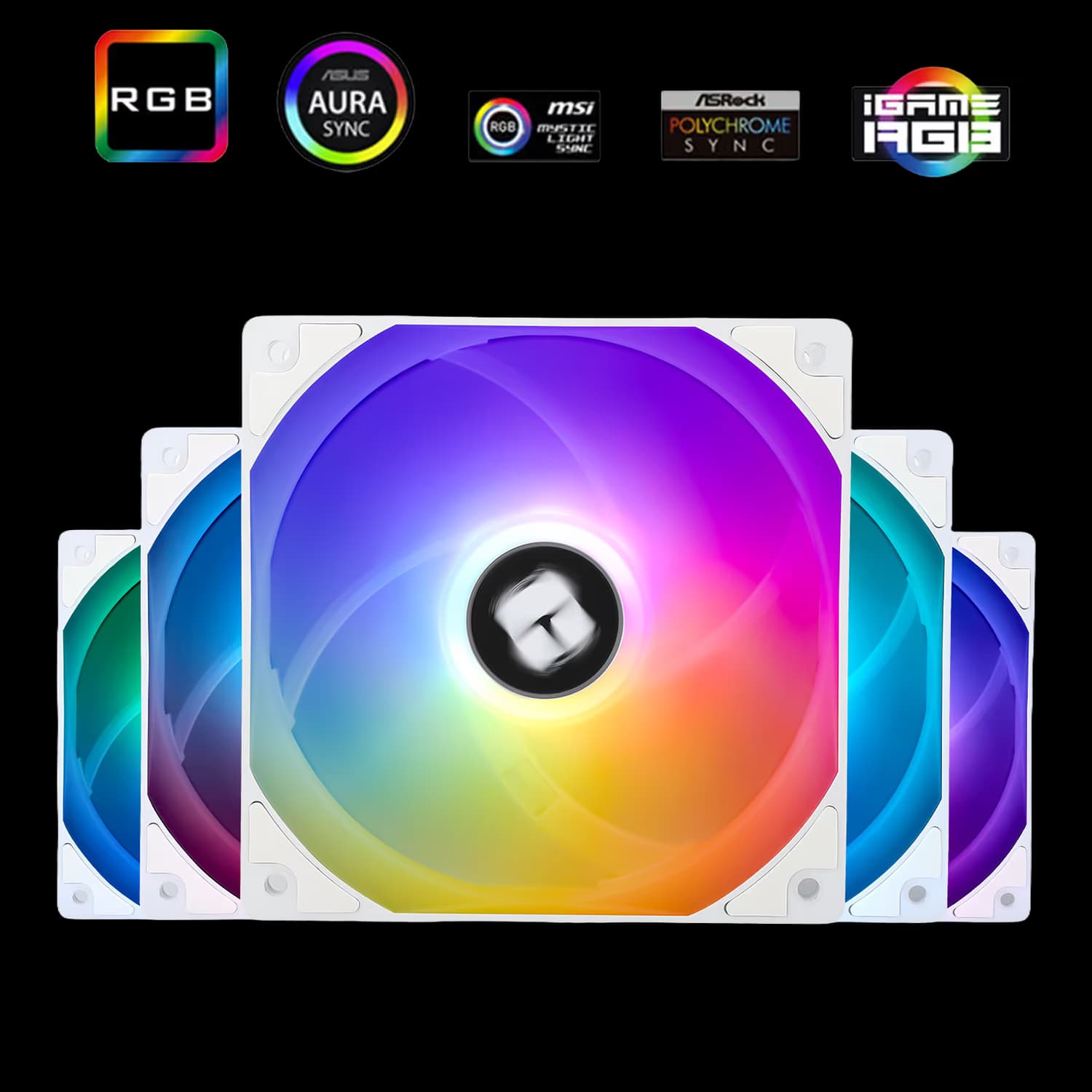 Thermalright TL-C12CW-S X5 120mm White RGB PWM Pack of 5 main image