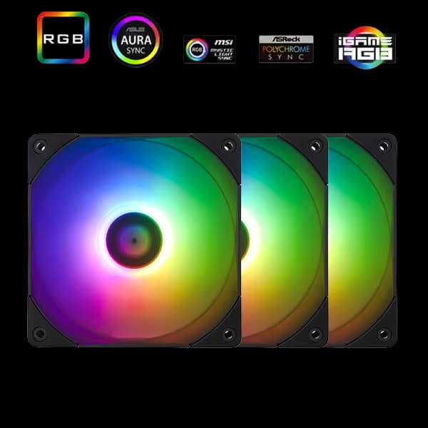 Thermalright TL-C12B-S X3 120mm Black ARGB PWM Pack of 3 image