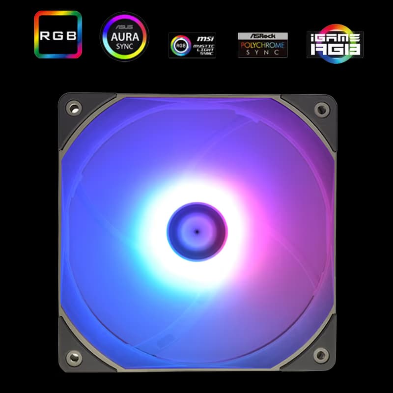 Thermalright TL-C12R-S 120mm ARGB PWM Black (Reverse) image