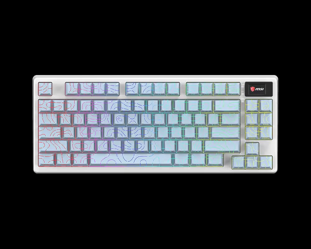 MSI FORGE GK600 TKL TOPO Blue Wireless Gaming Keyboard main image