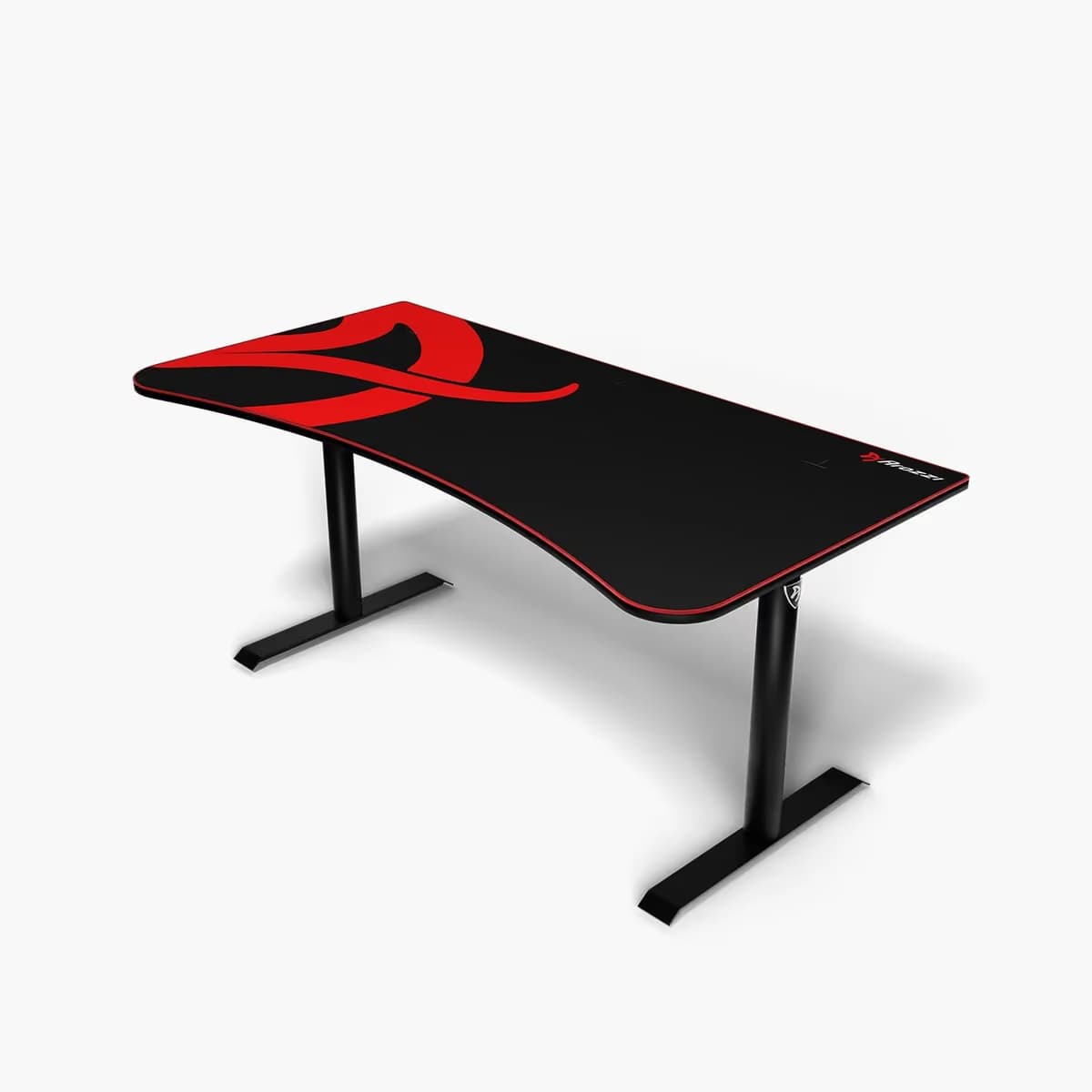 Arozzi Arena Gaming Desk - Large Black - Red A image