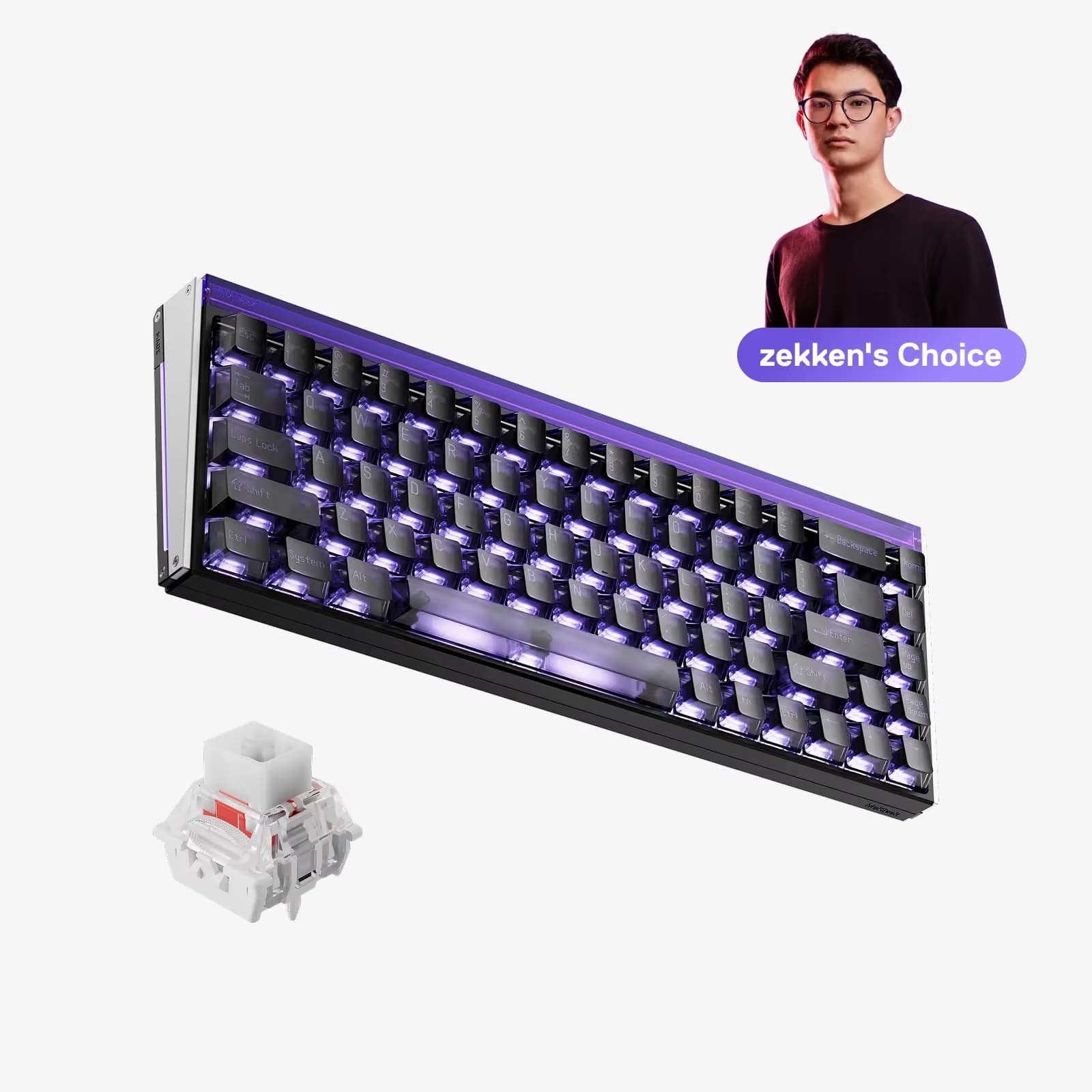 MelGeek MADE68 Ultra V2 Night Purple-Flip King image