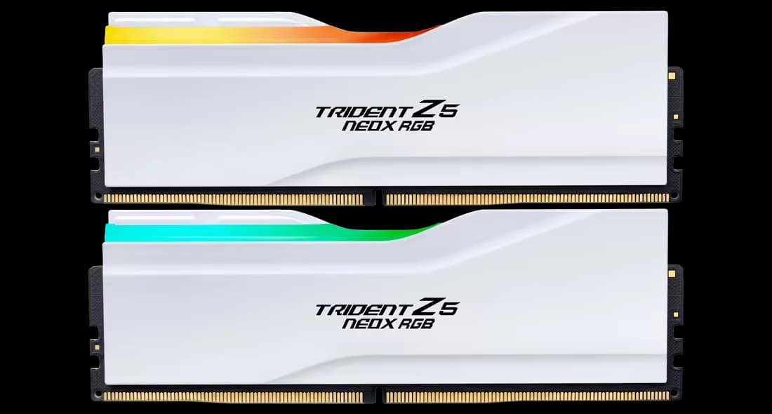 G.SKILL Trident Z5 NeoX RGB DDR5 6000 CL 26 32GB (2x16GB) White main image