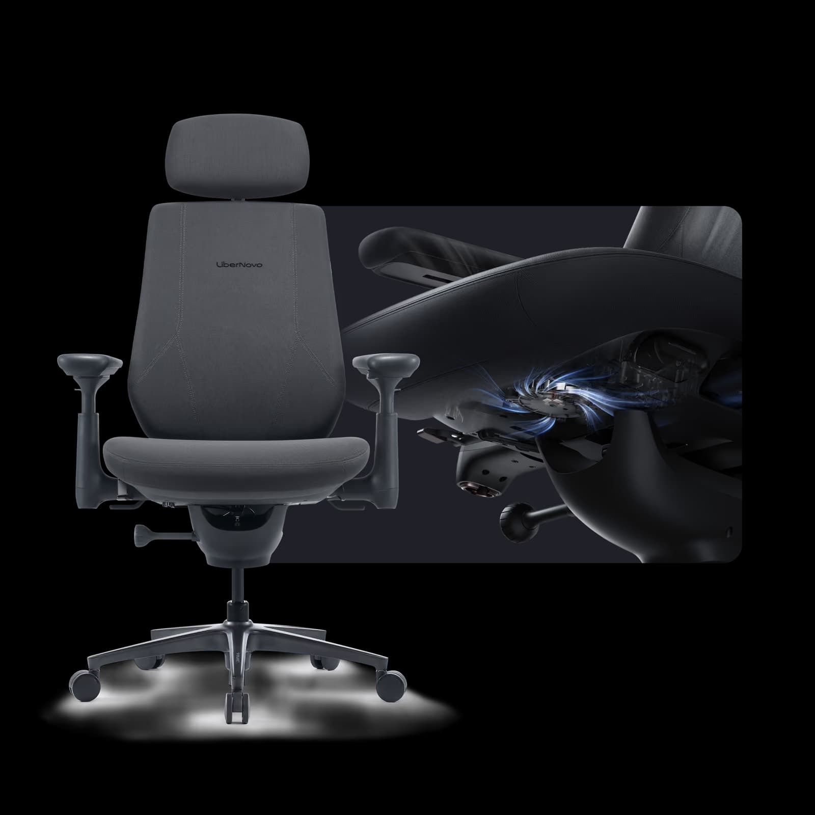 LiberNovo Maxis Airflow Graphite Ergonomic Chair image