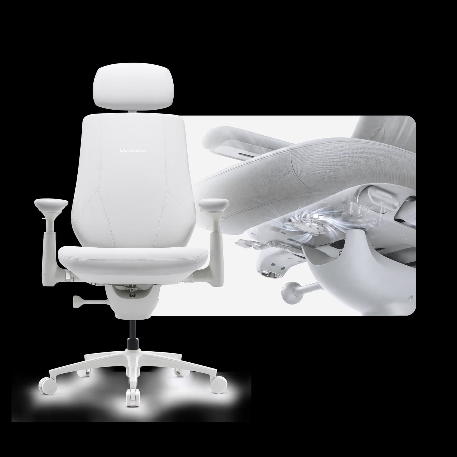 LiberNovo Maxis Airflow Glacier Ergonomic Chair main image
