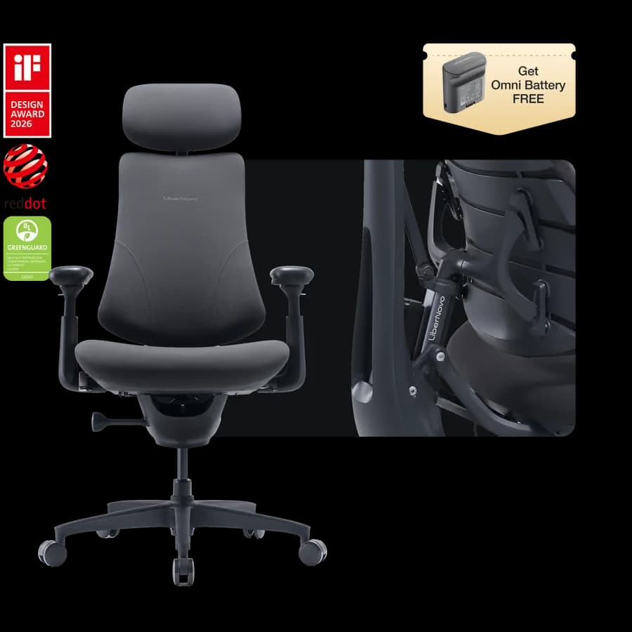LiberNovo Omni Gen 45 cm Graphite Ergonomic Chair image