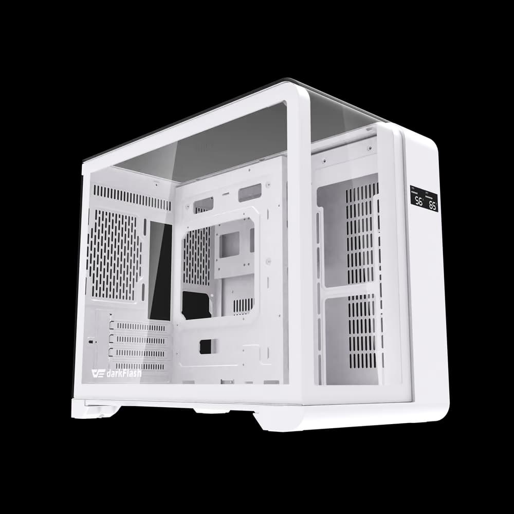 darkFlash L280M MATX Gaming PC Case with Screen, Curved Full View Dual (Standard) image