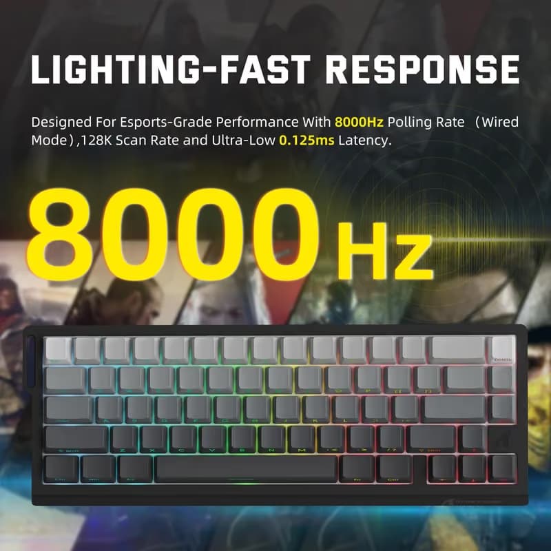 Attack Shark X68 PRO HE Gradient Black image