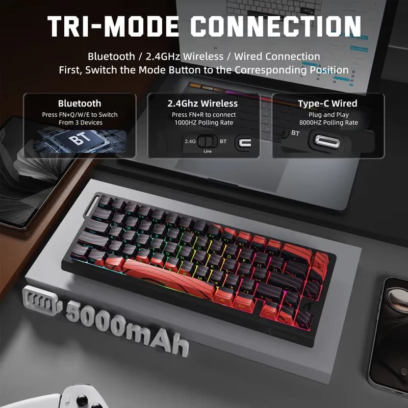 Attack Shark X68 PRO HE Red image