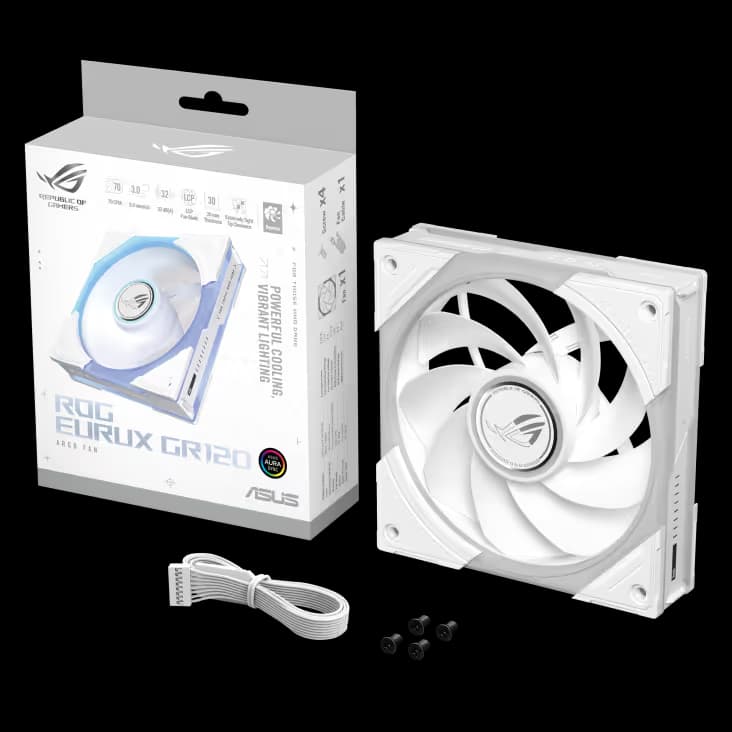 ASUS ROG Eurux GR120 ARGB 120mm Reverse White 1-Pack image