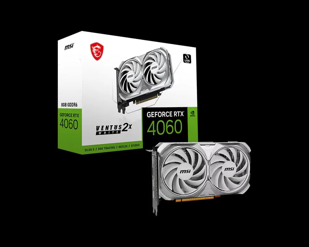 MSI Geforce RTX 4060 Ventus 2X White main image