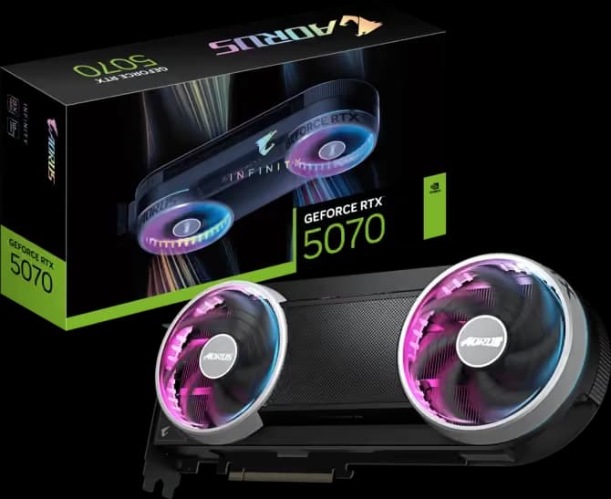 Gigabyte AORUS GeForce RTX™ 5070 INFINITY 12G main image