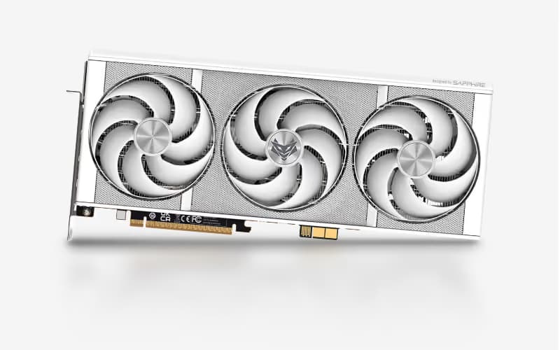 Sapphire NITRO+ Radeon RX 9070 XT OC 16GB GDDR6 Phantom Link Edition White image