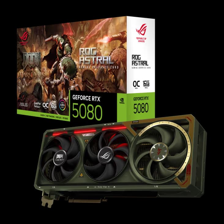 ASUS ROG Astral GeForce RTX 5080 16GB GDDR7 OC DOOM Edition image