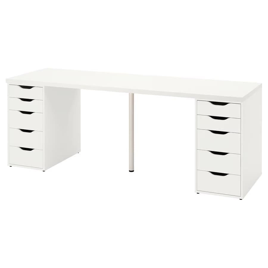 IKEA LAGKAPTEN / 2 ALEX, 78 3/4x23 5/8 "White main image