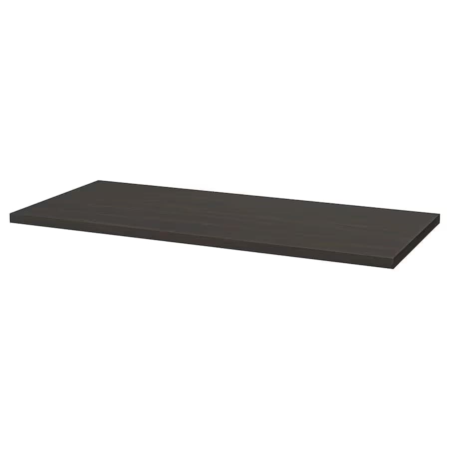IKEA LAGKAPTEN / 2 ALEX, 55 1/8x23 5/8 " Black-brown image