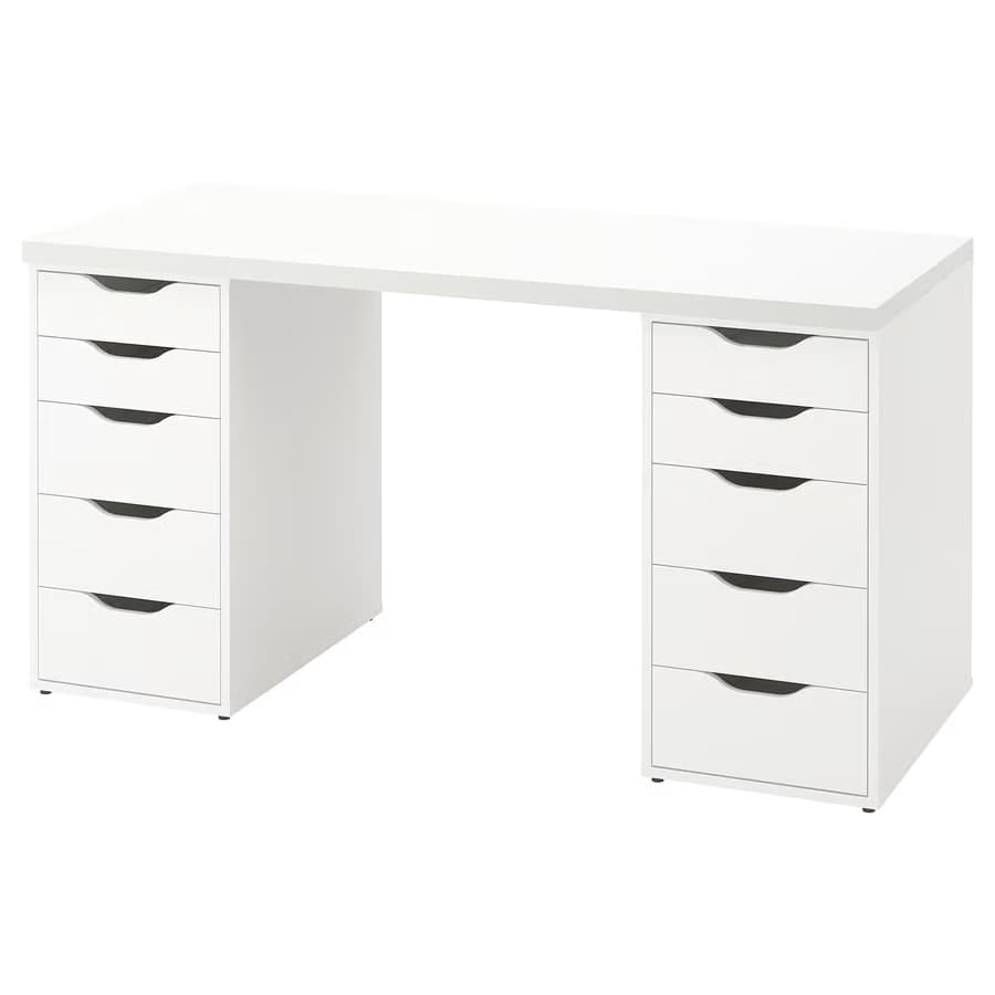 IKEA LAGKAPTEN / 2 ALEX, 55 1/8x23 5/8 " White main image