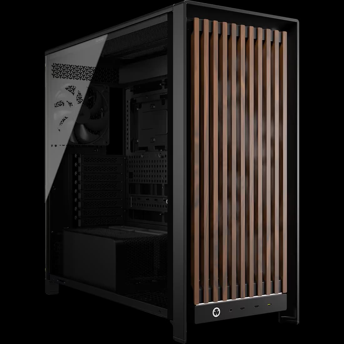 Corsair FRAME 5000D WOOD RS Modular Mid-Tower PC Case - Black / Walnut main image
