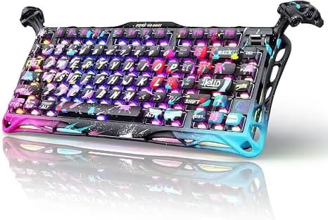 GravaStar Mercury V75 Pro Special Edition - Neon Graffiti Gateron HE Switches main image
