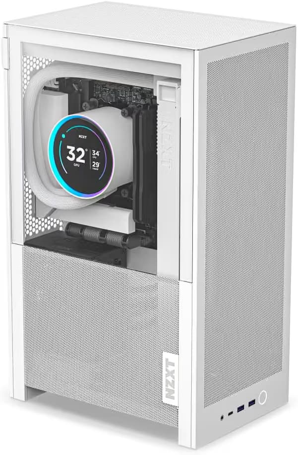 NZXT H2 Flow Mini-ITX Airflow Case White image