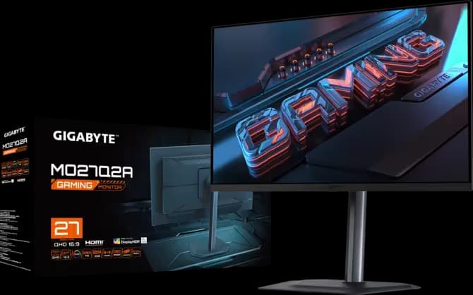 Gigabyte MO27Q2A 27" 1440p 280Hz QD-OLED Monitor Black image
