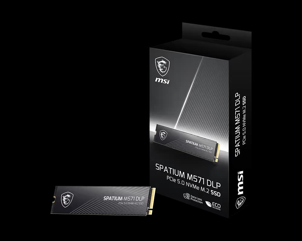 MSI SPATIUM M571 DLP 4 TB M.2-2280 PCIe 5.0 X4 NVME Solid State Drive image