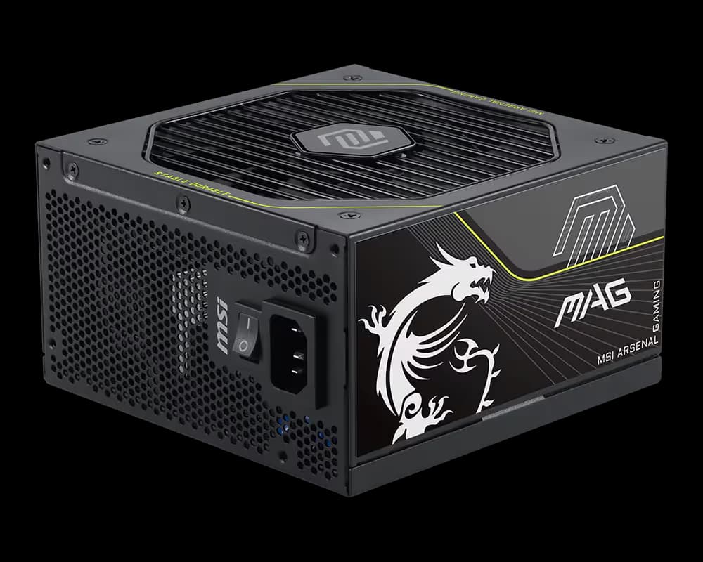 MSI MAG A1000PLS PCIE5 1000 W 80+ Platinum Certified Fully Modular ATX Power Supply image