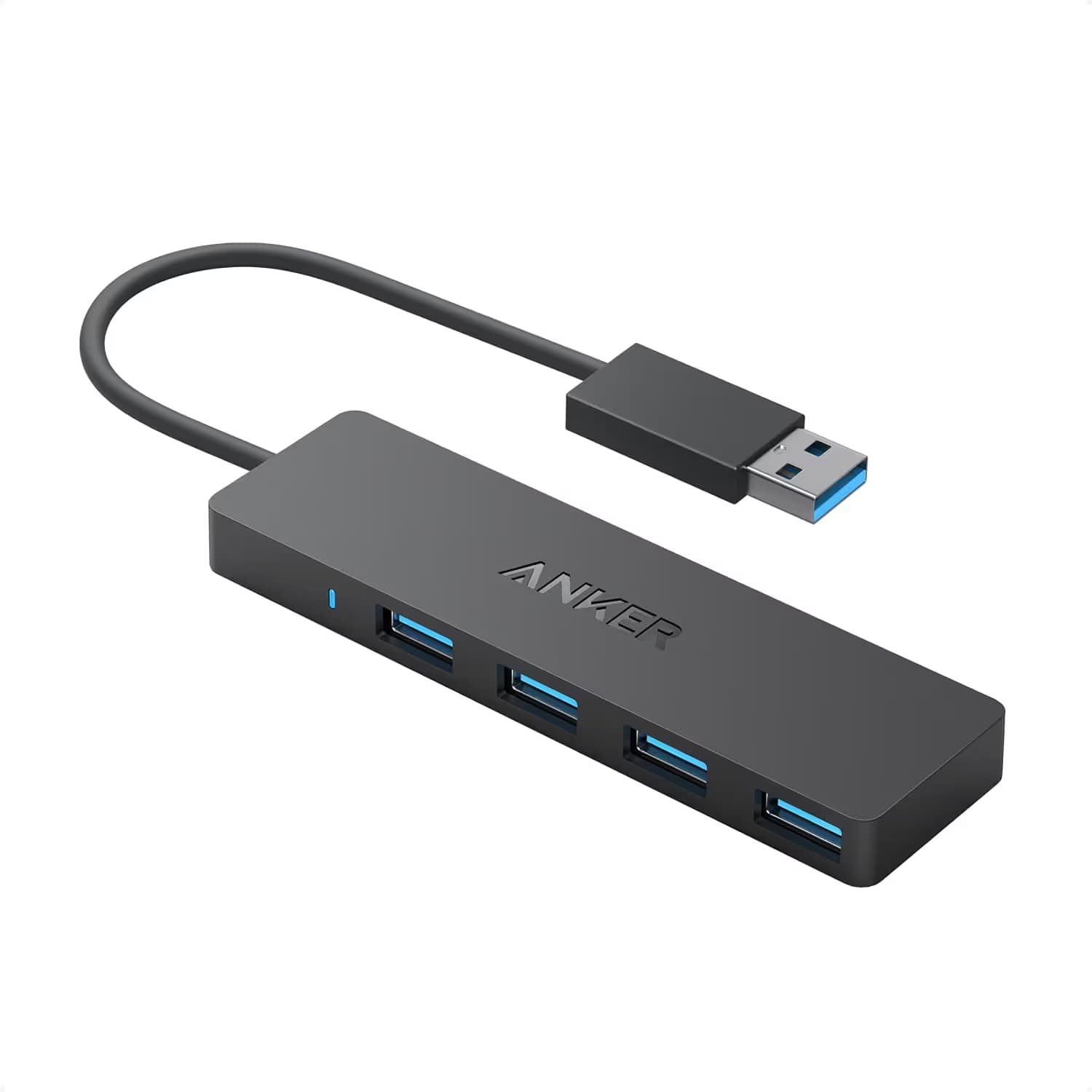 Anker Ultra Slim 4-Port USB 3.0 Data Hub Black 0.7ft USB-A main image