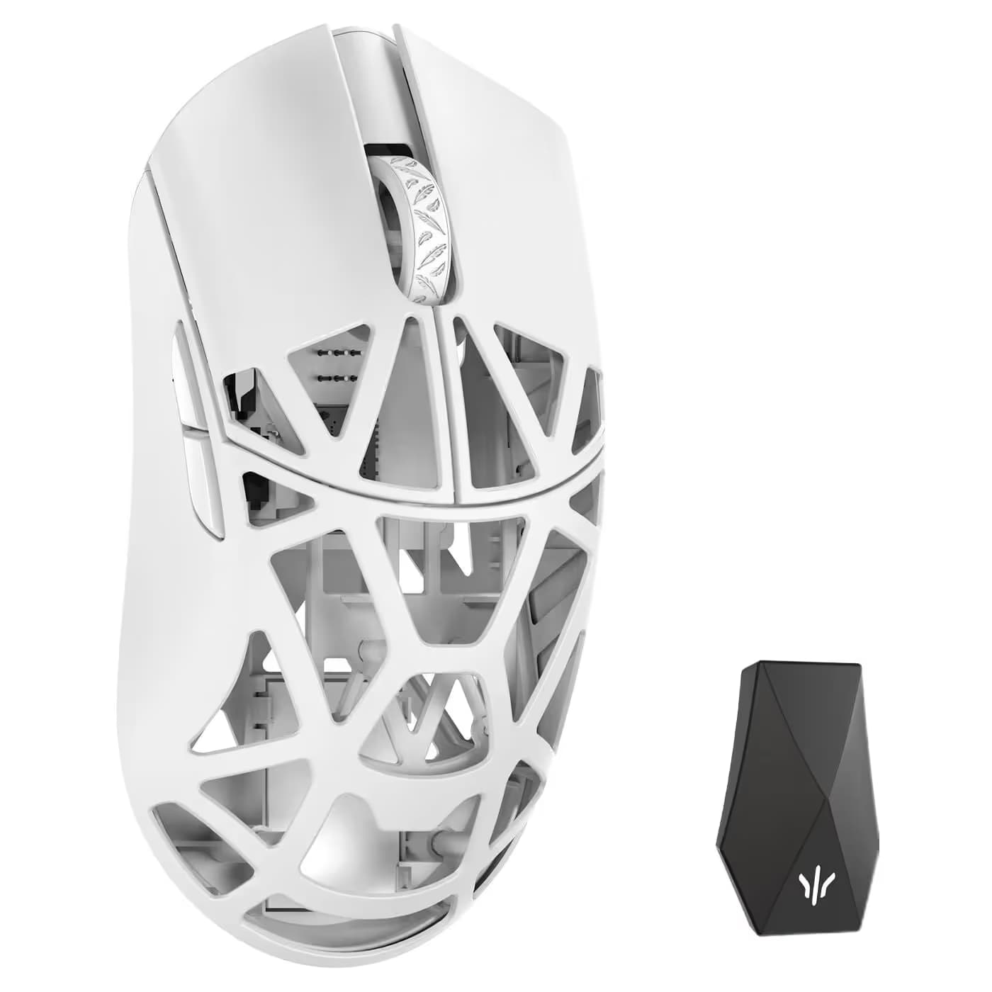 WLMOUSE Beast X MAX Solid Sides Milky White OMRON Opticals image