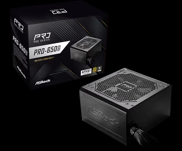 Asrock Pro 650G Non-Modular PSU image