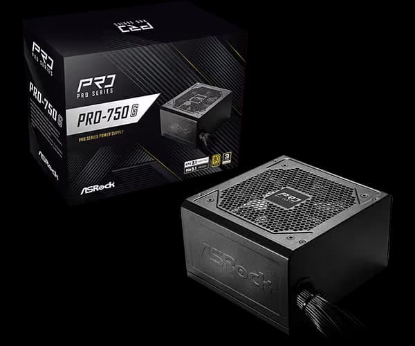 Asrock Pro 750G Non-Modular PSU image
