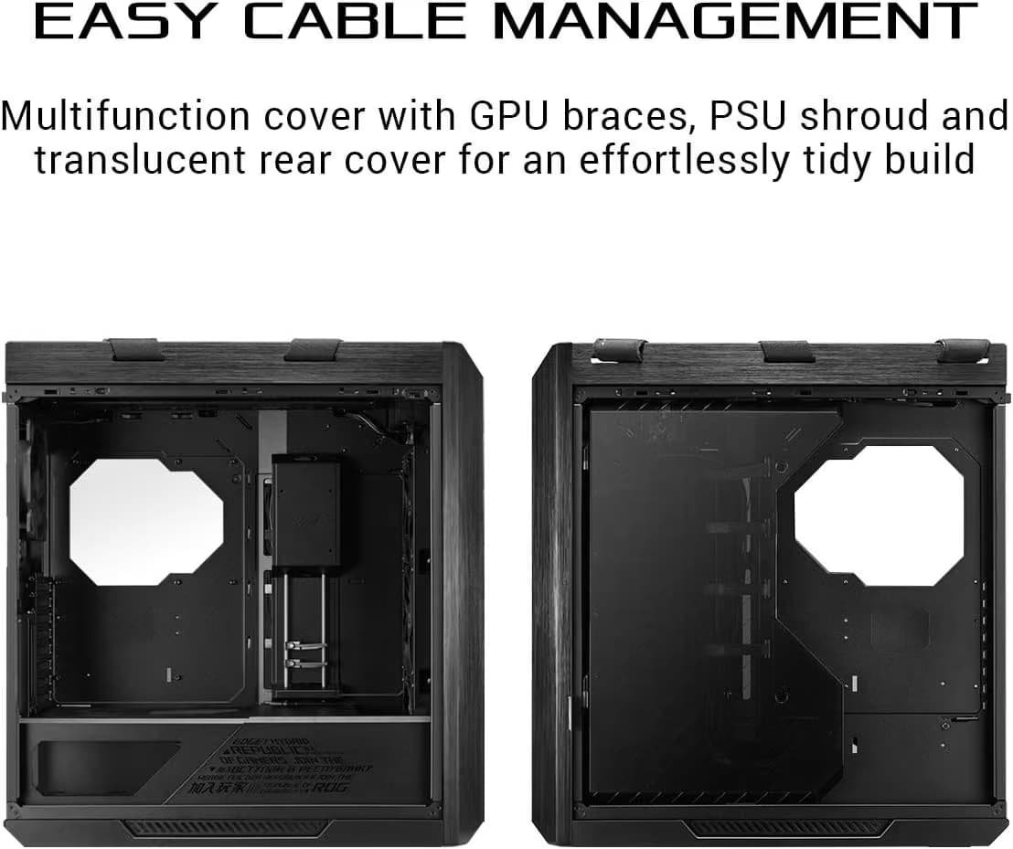 Asus ROG Strix Helios ATX Full Tower Black Tempered Glass Side Panel image