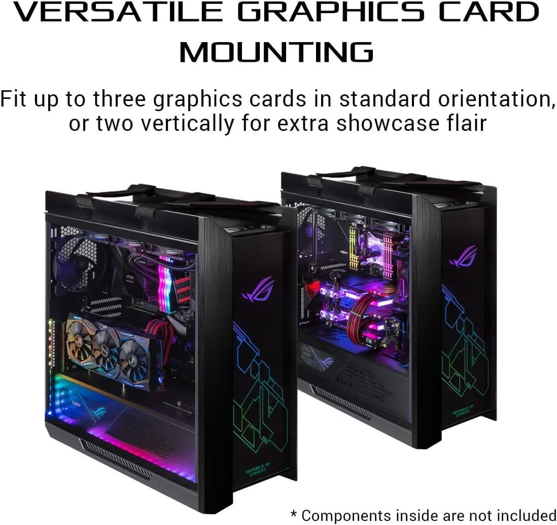 Asus ROG Strix Helios ATX Full Tower Black Tempered Glass Side Panel image