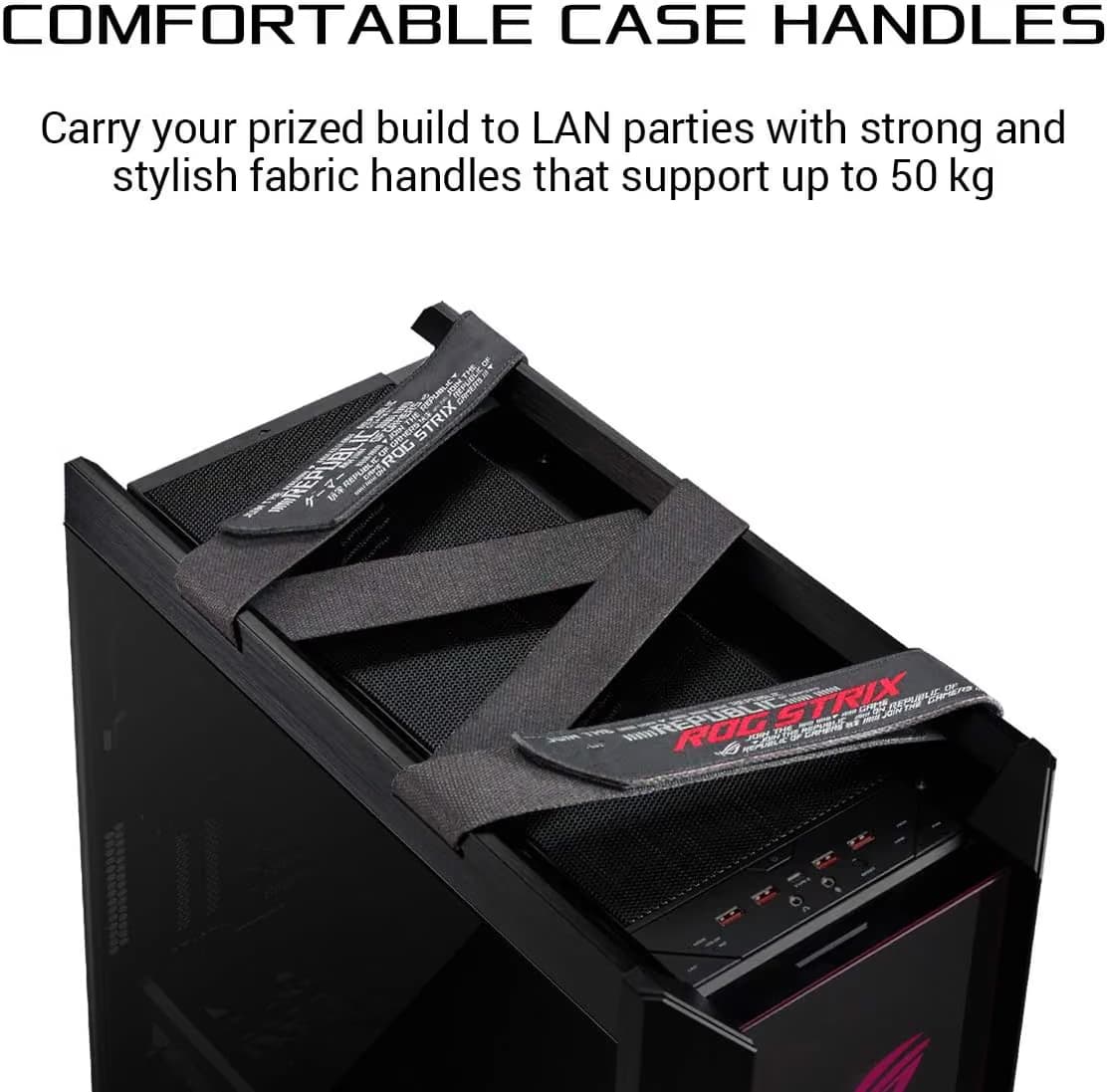 Asus ROG Strix Helios ATX Full Tower Black Tempered Glass Side Panel image