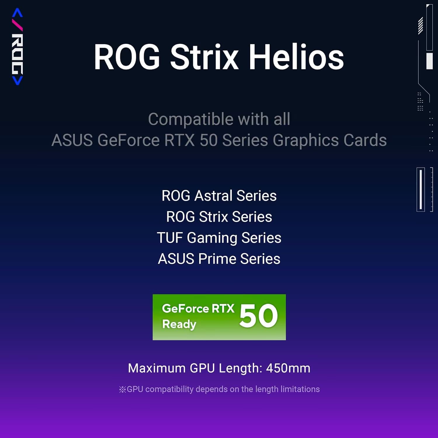 Asus ROG Strix Helios ATX Full Tower Black Tempered Glass Side Panel image