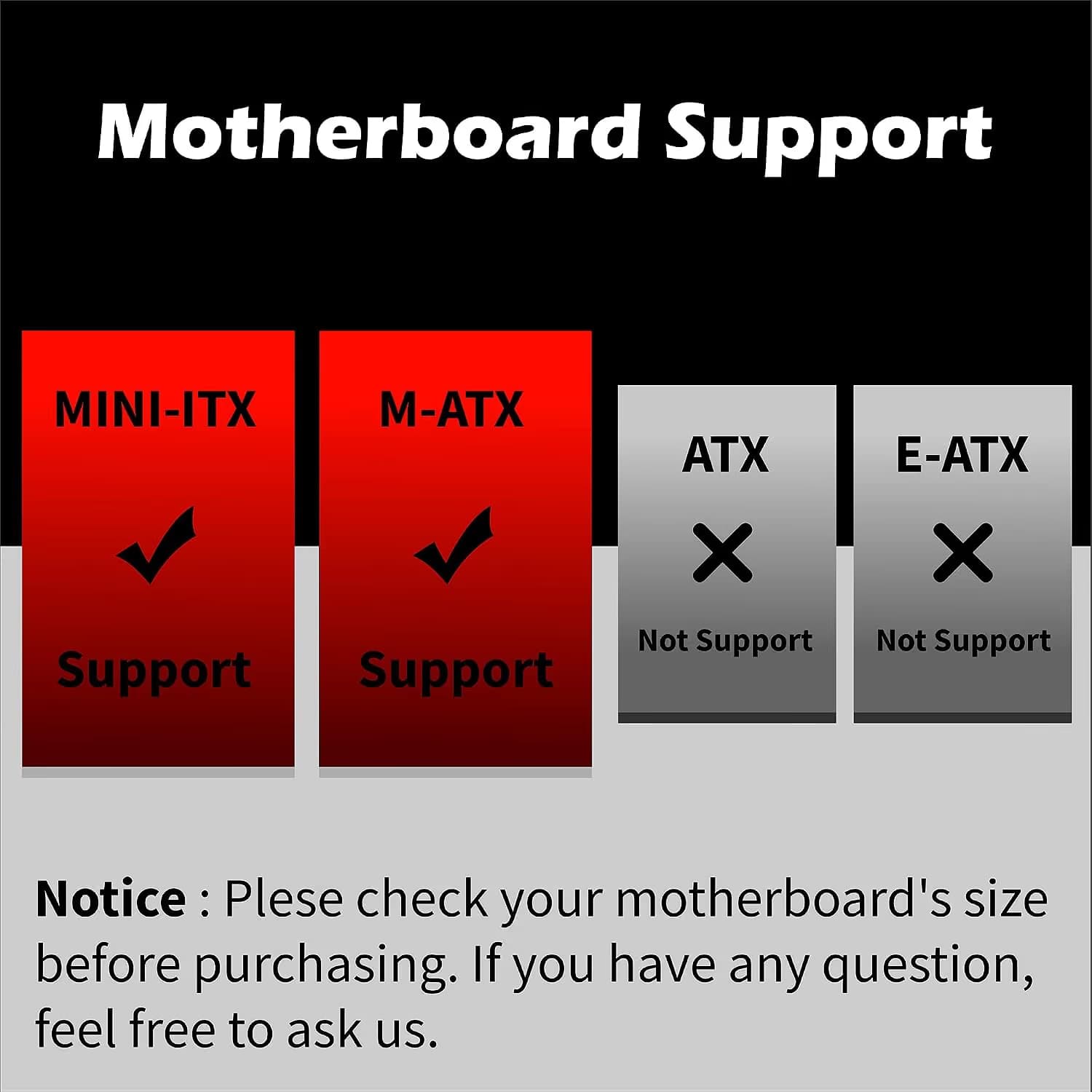 Montech AIR 100 LITE Micro ATX Mid Tower Black Tempered Glass image