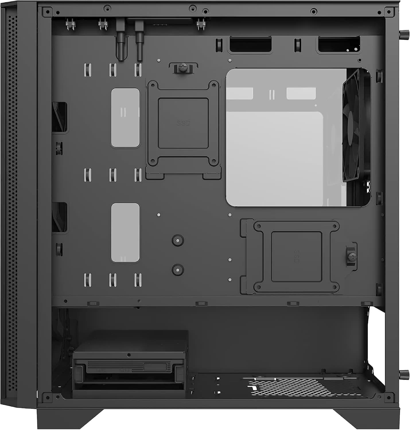 Montech AIR 100 LITE Micro ATX Mid Tower Black Tempered Glass image
